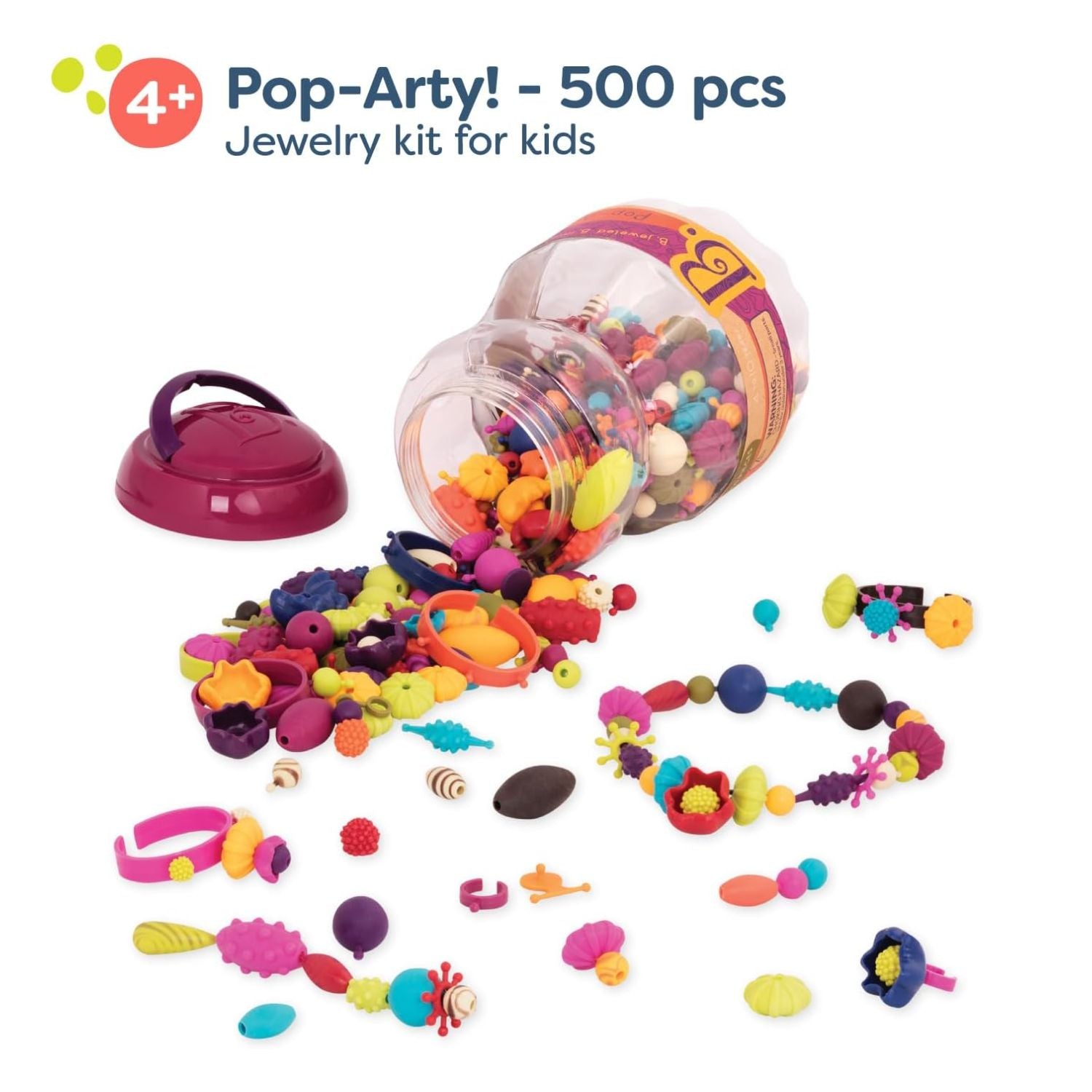 B. Toys Pop-Arty Jewelry Making Kit 500 Piece