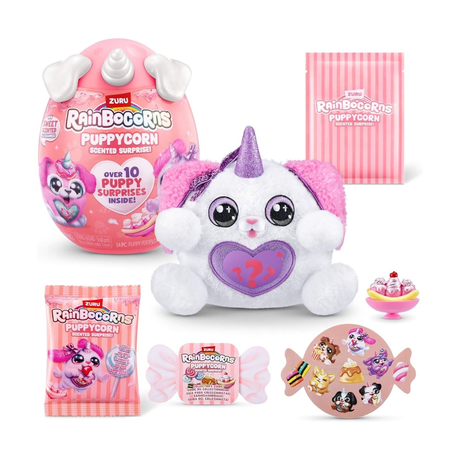 ZURU Rainbocorns Puppycorn Scent Surprise Series 8 Interactive Plush Toy