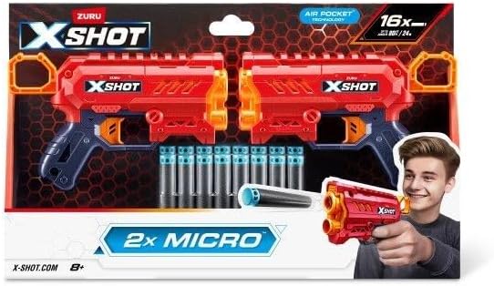 ZURU X-Shot Excel Series 1-2pk Micro 2.0 16 Darts
