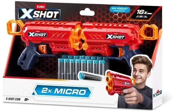 ZURU X-Shot Excel Series 1-2pk Micro 2.0 16 Darts