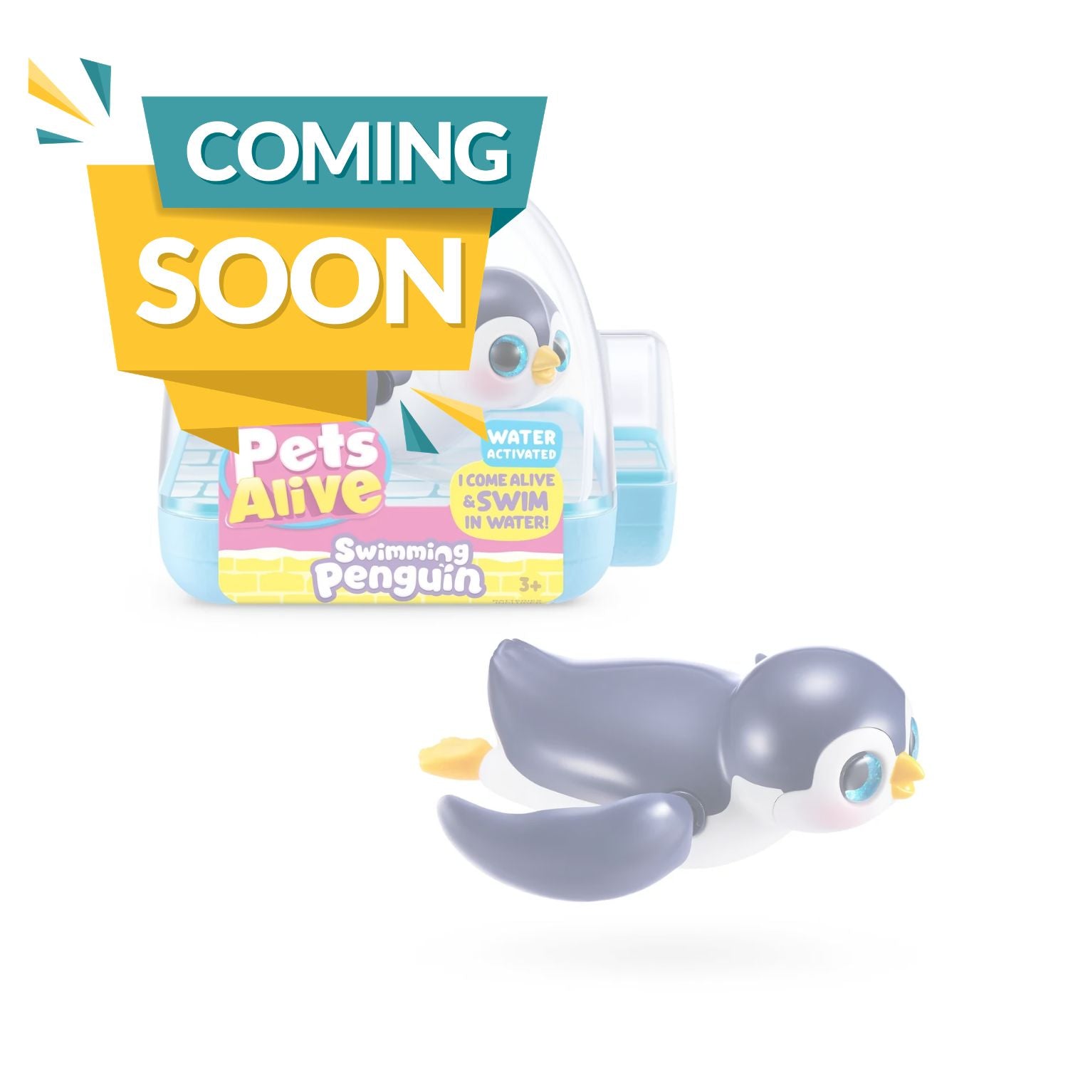ZURU Pets Alive Swimming Penguin Series 1 Water-Activated Robotic Pet