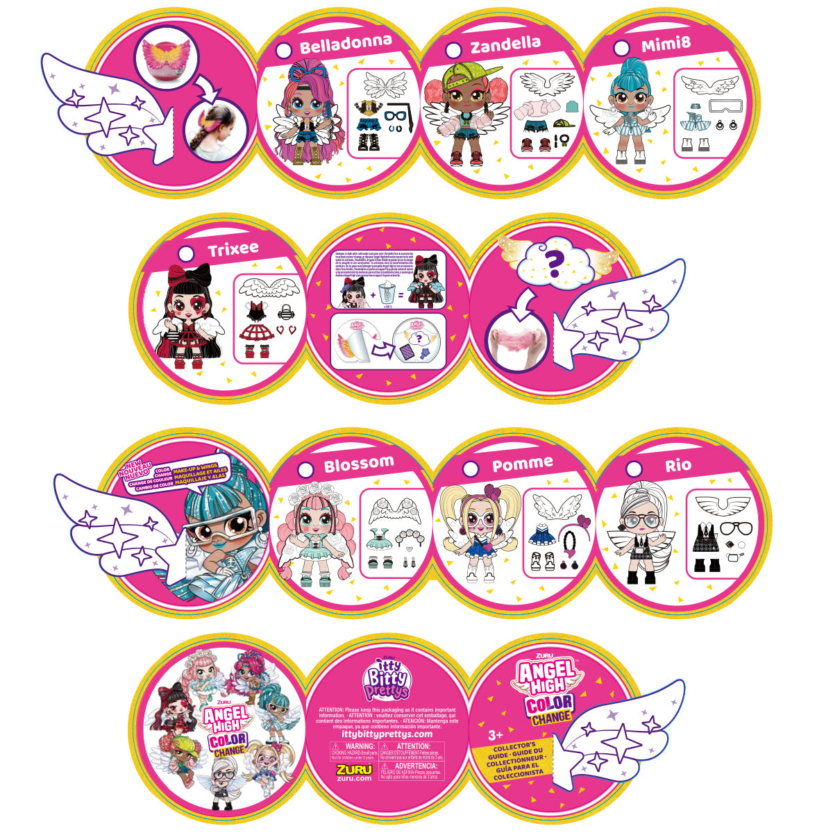 Zuru Itty Bitty Prettys Angel High Series 2 Blind Box
