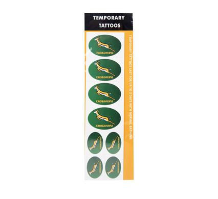 Springbok Temporary Tattoos