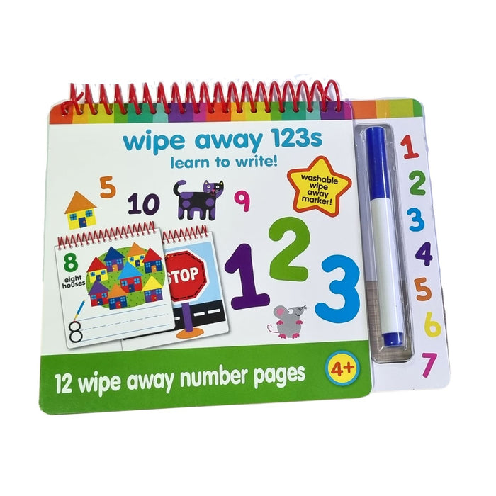 Edu Book Dry Wipe Away Number Pages