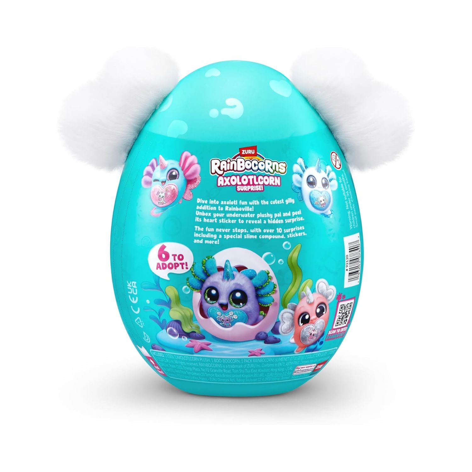 ZURU - Rainbocorns Sparkle Heart Surprise  Axolotlcorn - Hot Pink