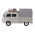 Motormax Volkswagen Type 2 (T1) Scale 1:24 Pickup with Roof Rack + Suit Case + Tarpaulin Cover