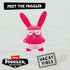Fuggler Vacay Vibes by ZURU, Funny Ugly Monster - Rabid Rabbit - Red