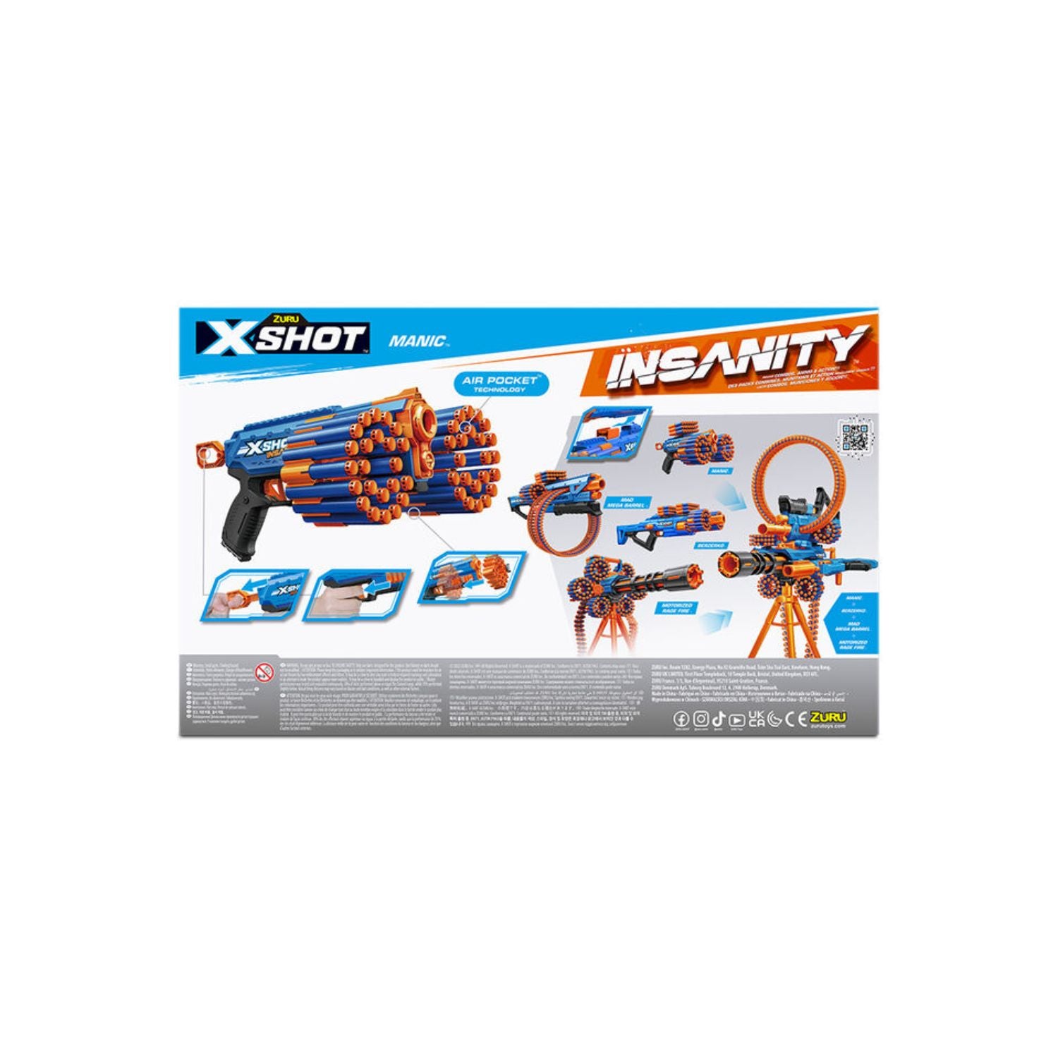 Zuru X-Shot Insanity Manic Blaster  - Promo