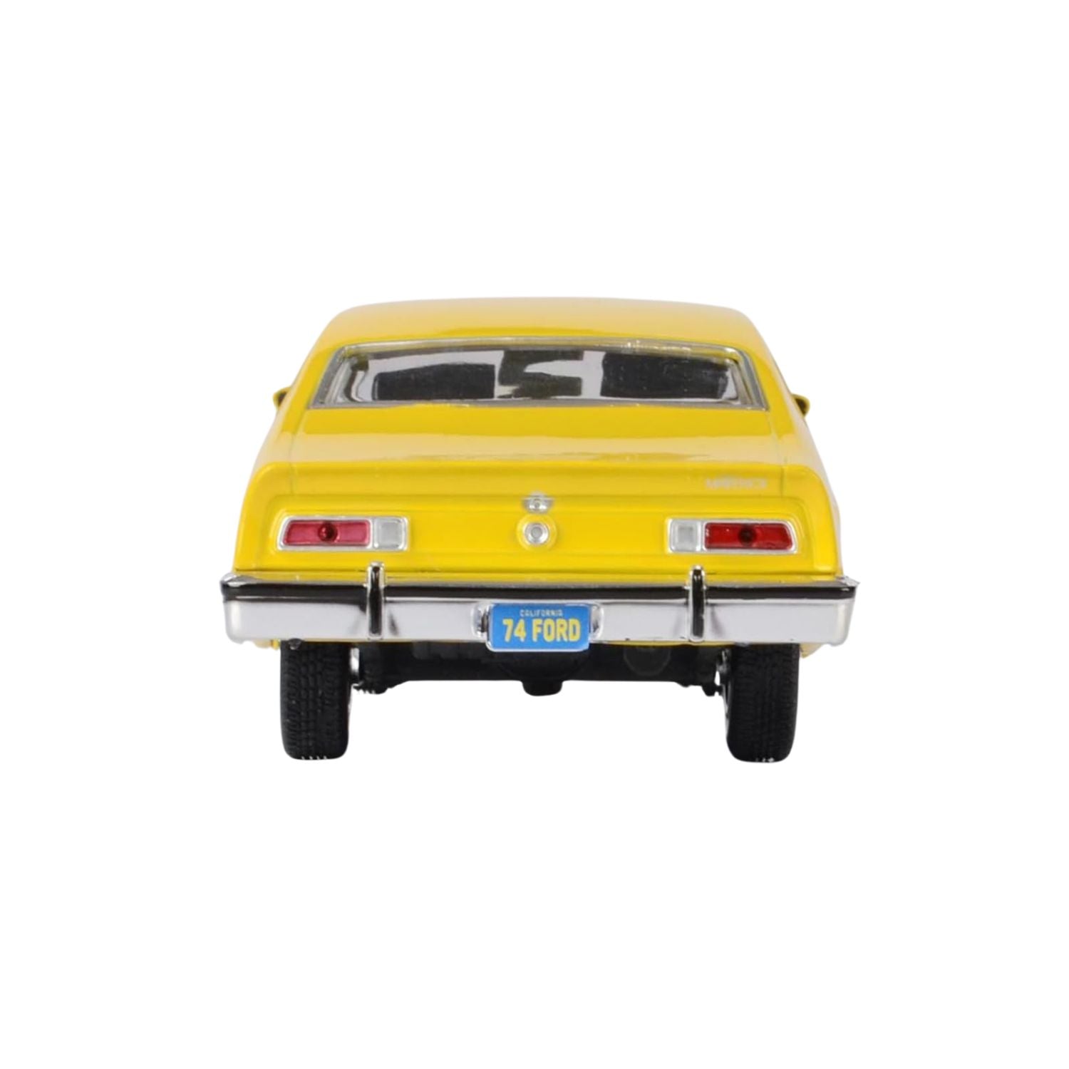 Motormax 1974 Ford Maverick Yellow "Forgotten Classics" Series Scale 1:24 Diecast Model Car