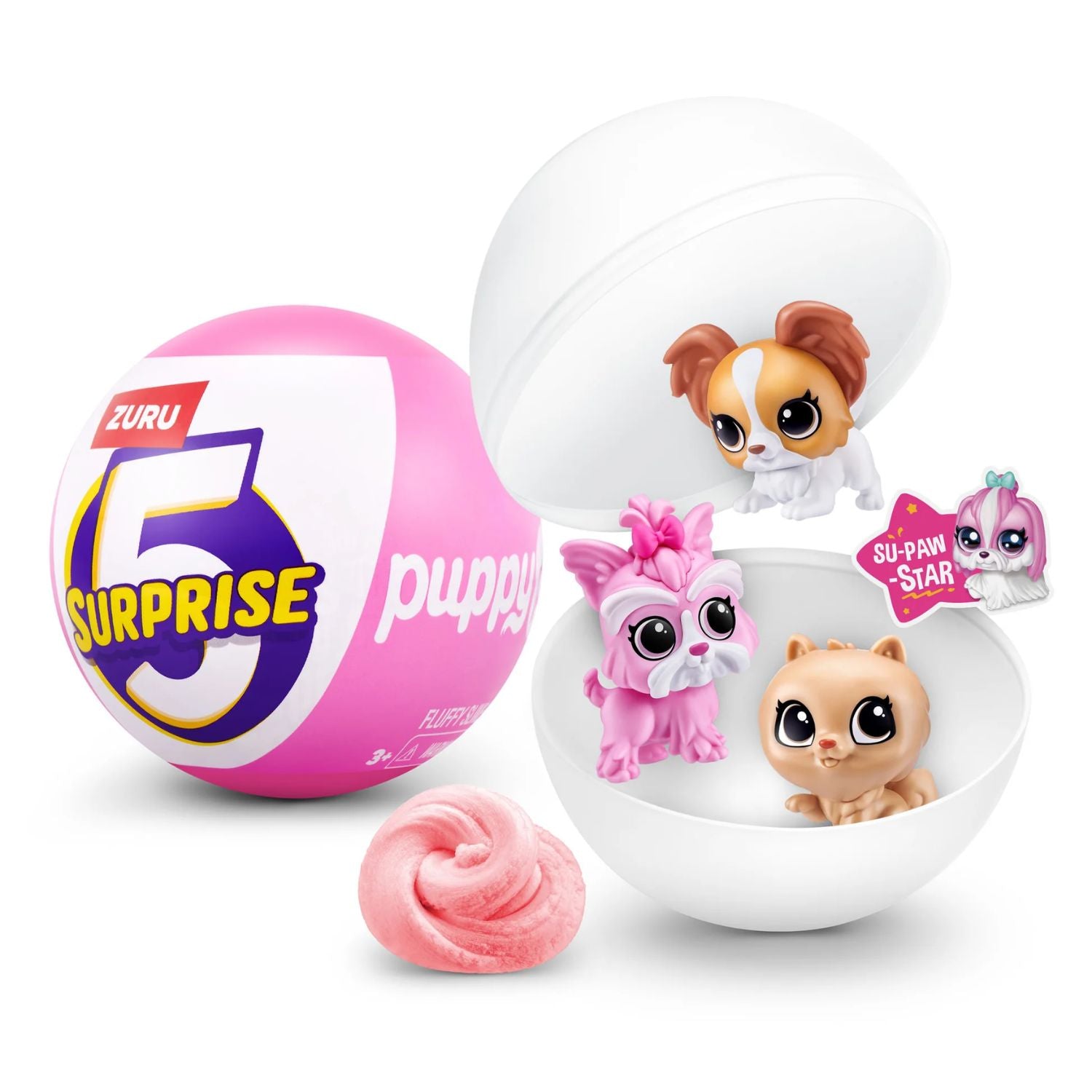 Unbox 5 Layers of Surprises – Collectible Mini Puppy Figure, Accessories & Fluffy Slime