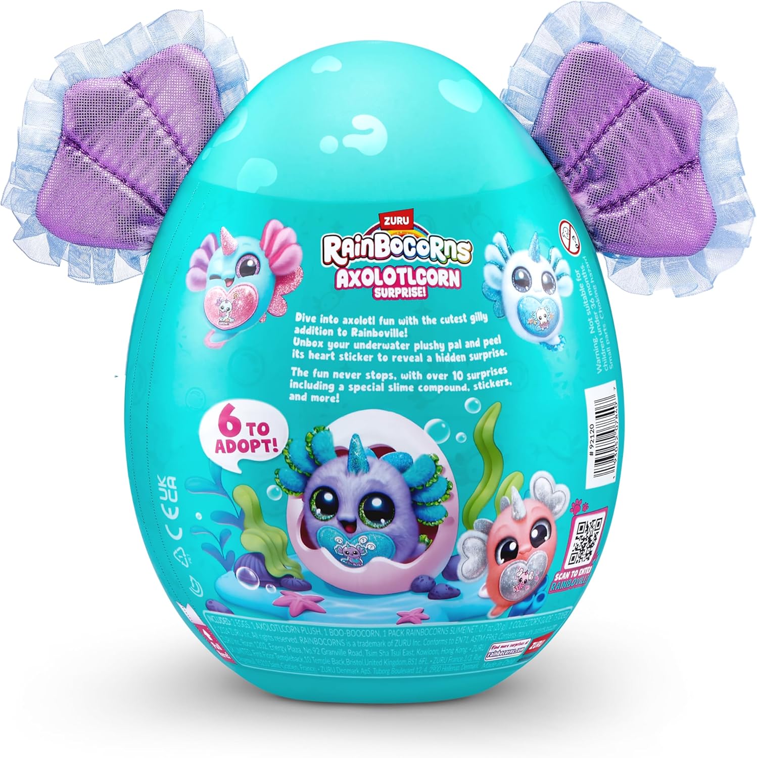 ZURU - Rainbocorns Sparkle Heart Surprise  Axolotlcorn - Pink