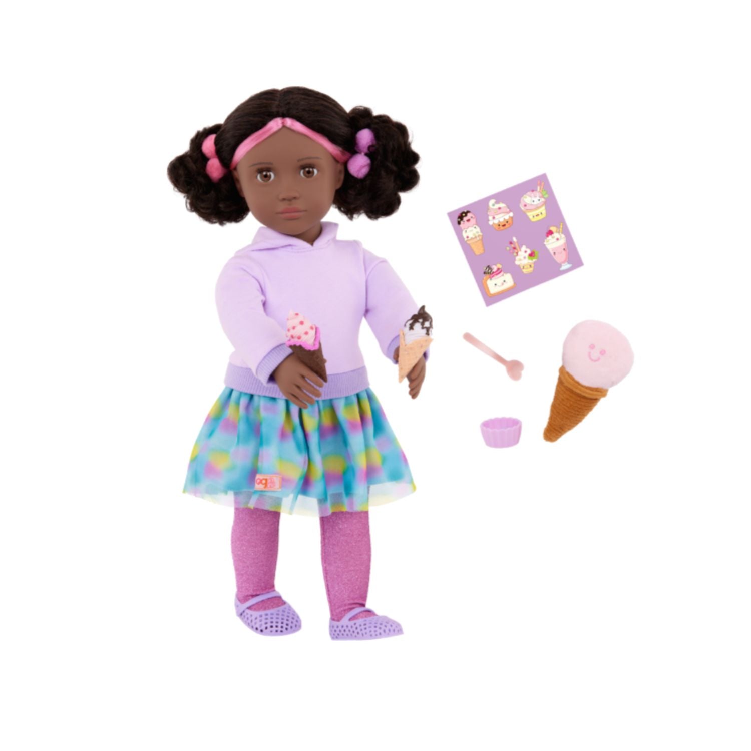 Our Generation 18-inch Doll with Ice Cream Accessories