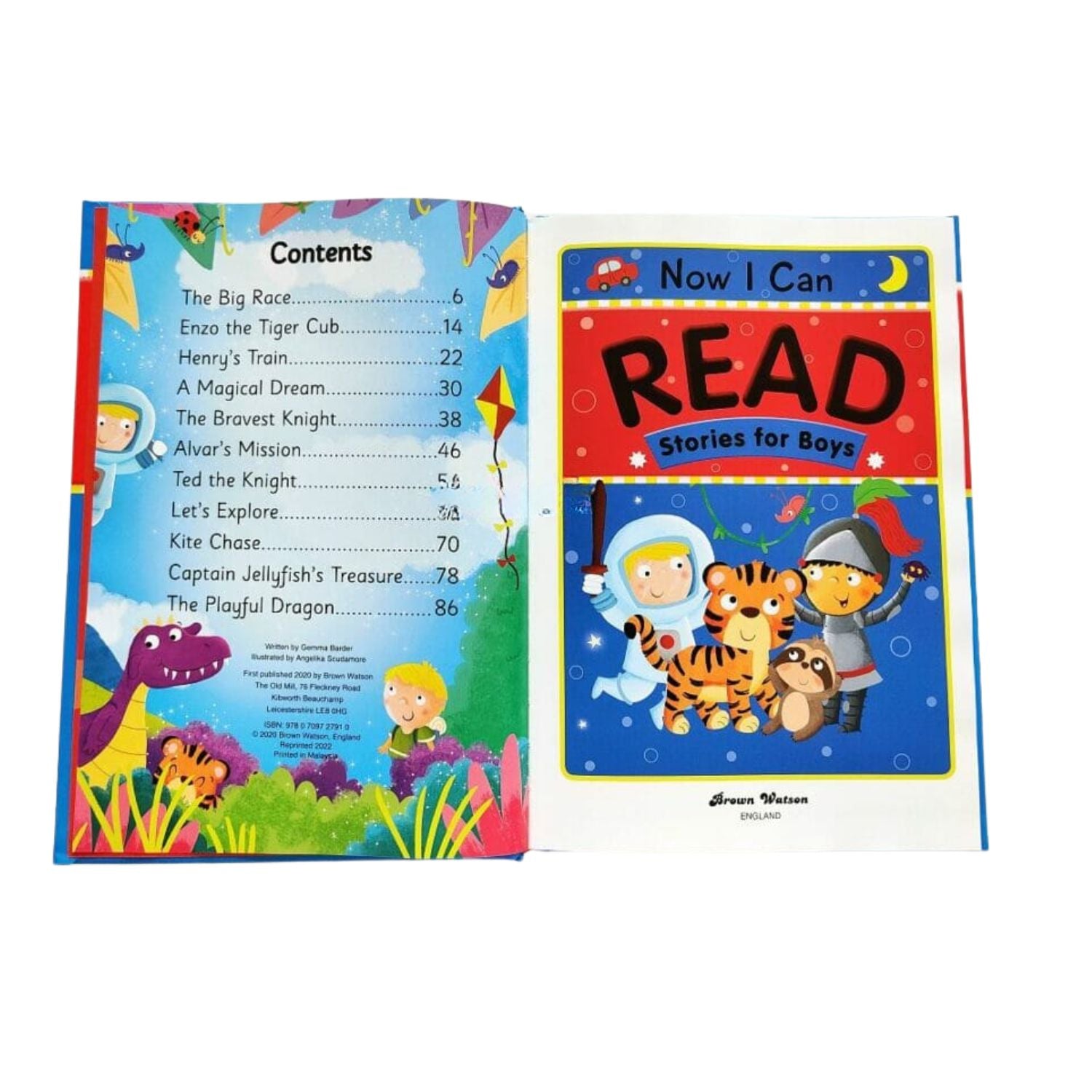 Now I Can Read -  Stories for Boys Hardcover Book