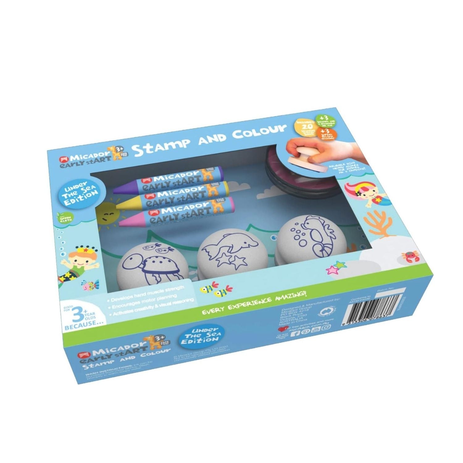 Melissa & Doug Water Wow Pad & Micador Early Start Easy-Grip Stamp & Colour Kit