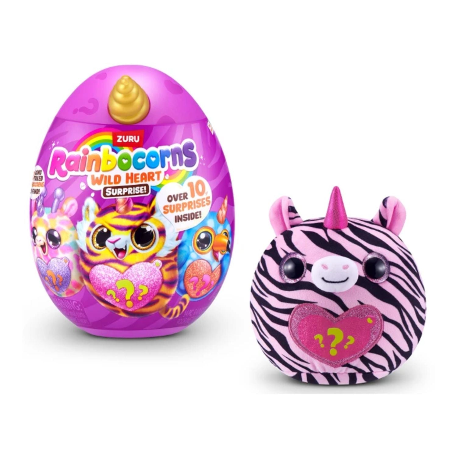 ZURU Rainbocorns Wild Heart Surprise Series Collectible Plush Mystery Egg Toy