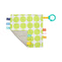 Bright Starts Little Taggies 2 Sided Blankie Green Dots