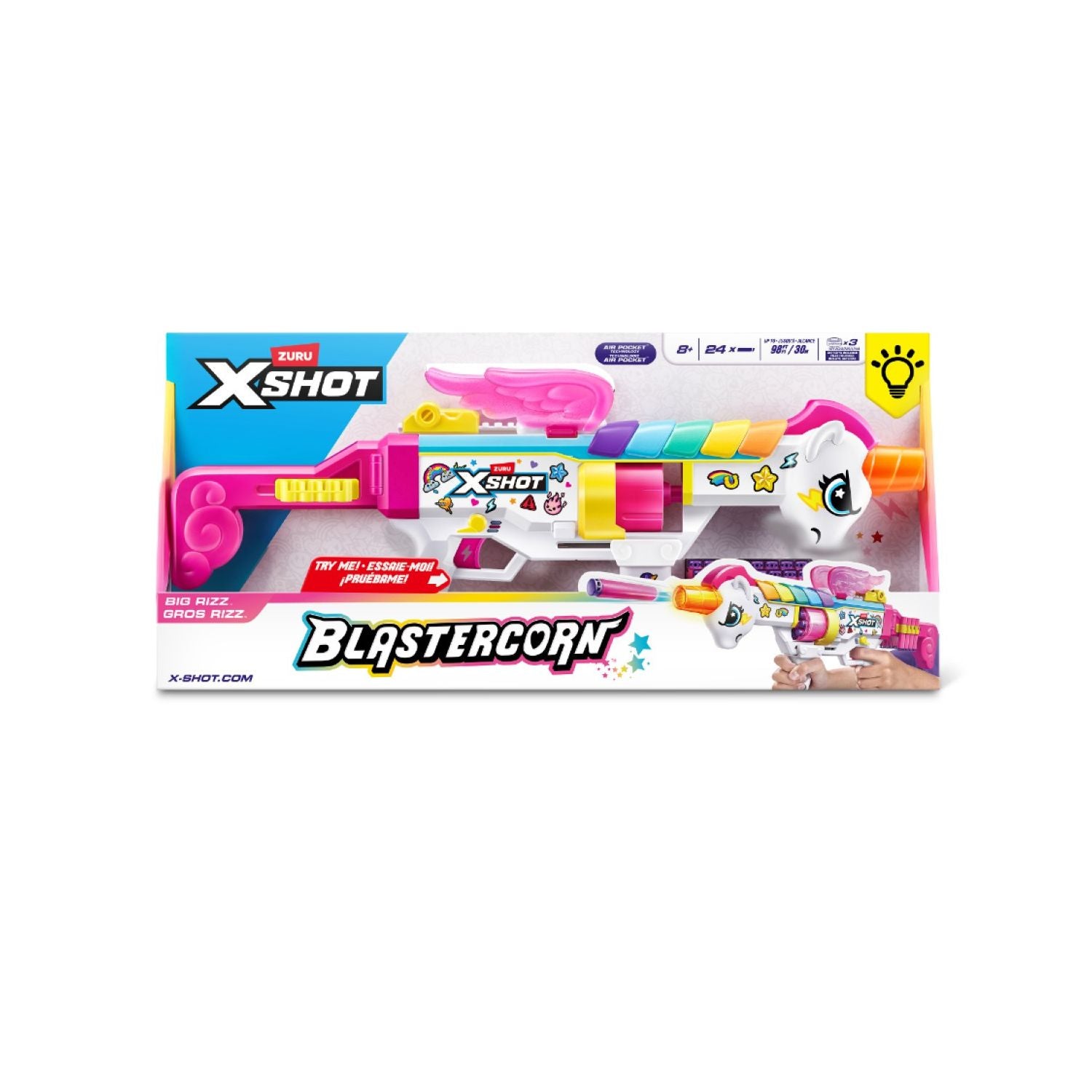 Zuru X SHOT Blastercorn Rizz Master Dart Blaster With 24 Darts