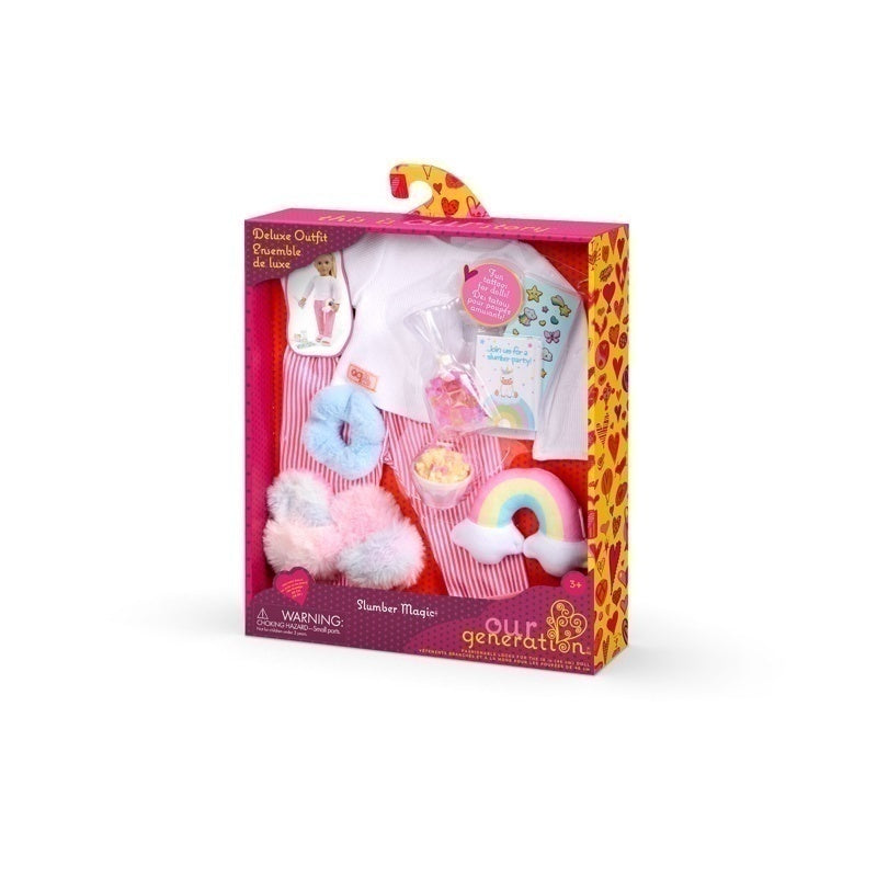 Our Generation Slumber Magic Pajama Outfit & Accessories for 18-inch Dolls