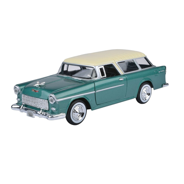 Motormax 1955 Chevy Bel Air Nomad Diecast Model Scale 1:24 - Green