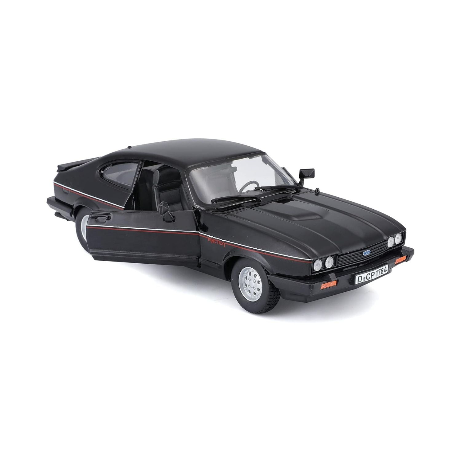 Bburago Scale 1:24 Ford Capri 1982 Diecast Car - Black