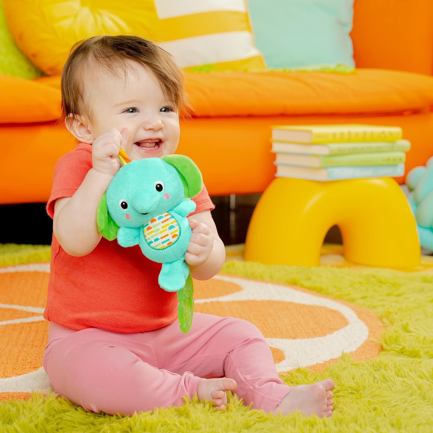 Bright Starts Tug Tunes Elephant On-The-Go Toy