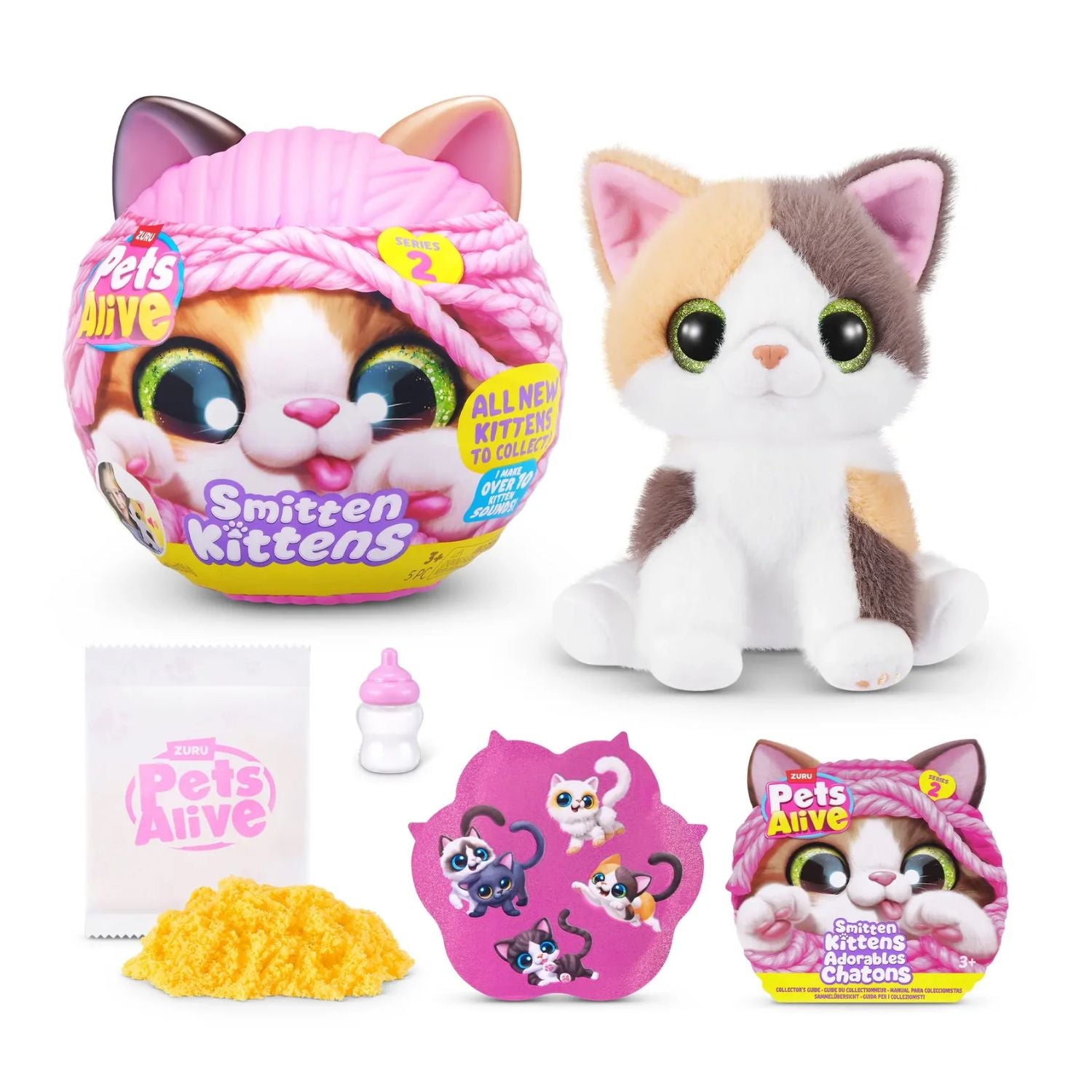 ZURU Pets Alive Smitten Kittens Series 2 Interactive Plush Mystery Capsule Toy