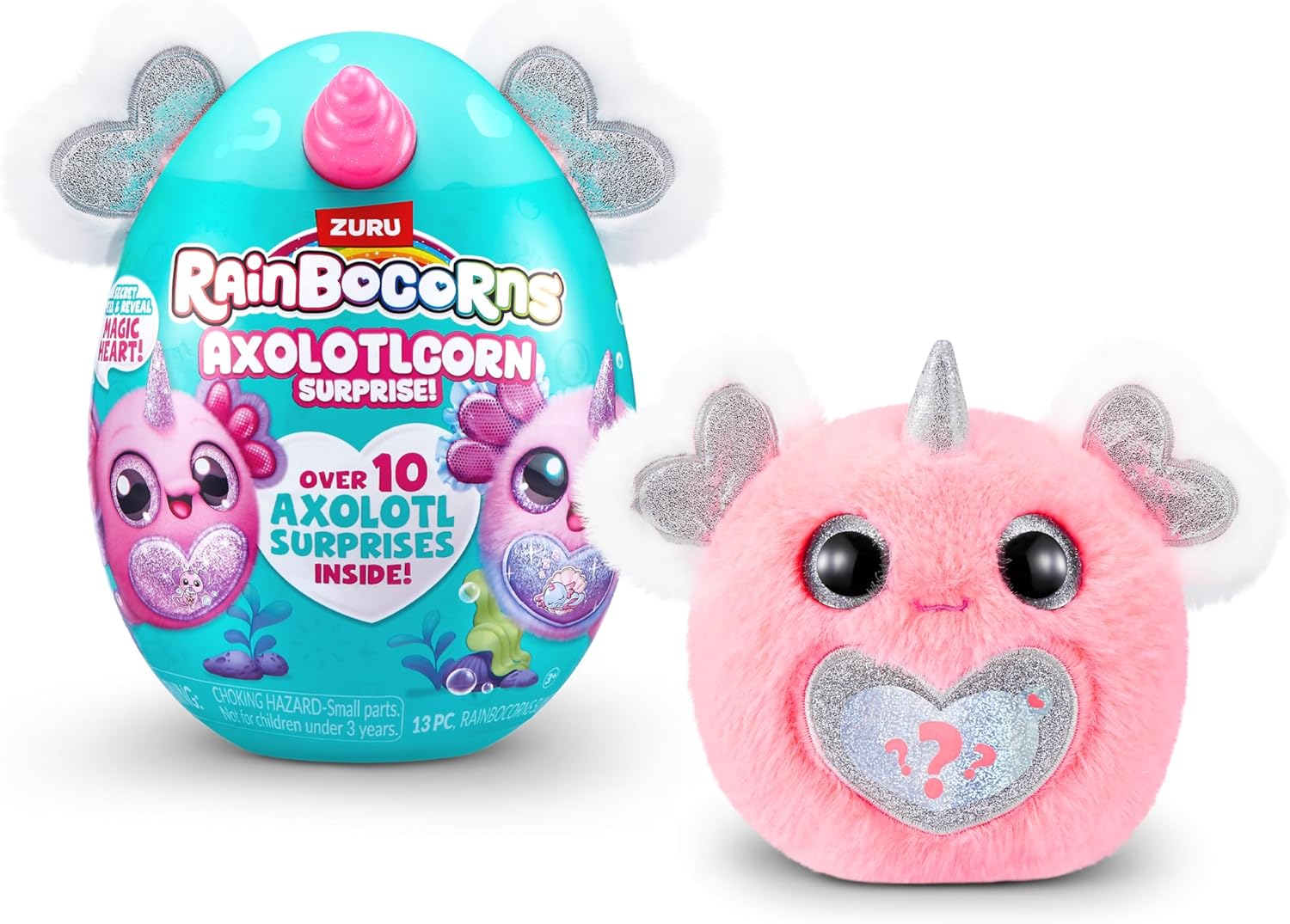 ZURU - Rainbocorns Sparkle Heart Surprise  Axolotlcorn - Orange