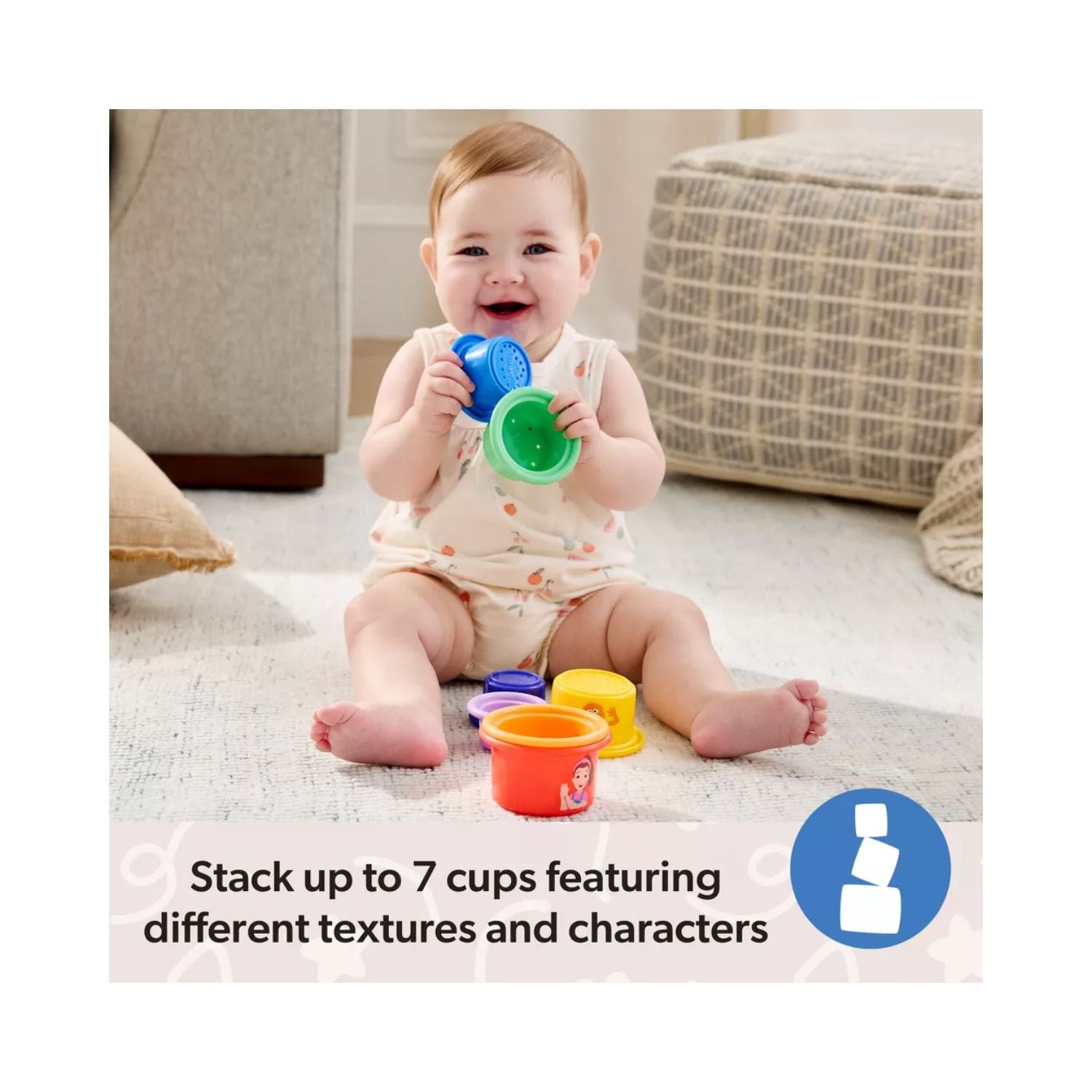 Melissa & Doug Ms Rachel Rainbow Stacking Cups
