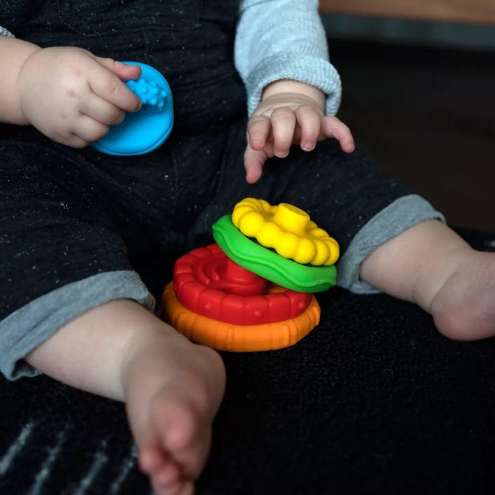 Baby Einstein Stack & Teeth Multi-Textured Teether Toy
