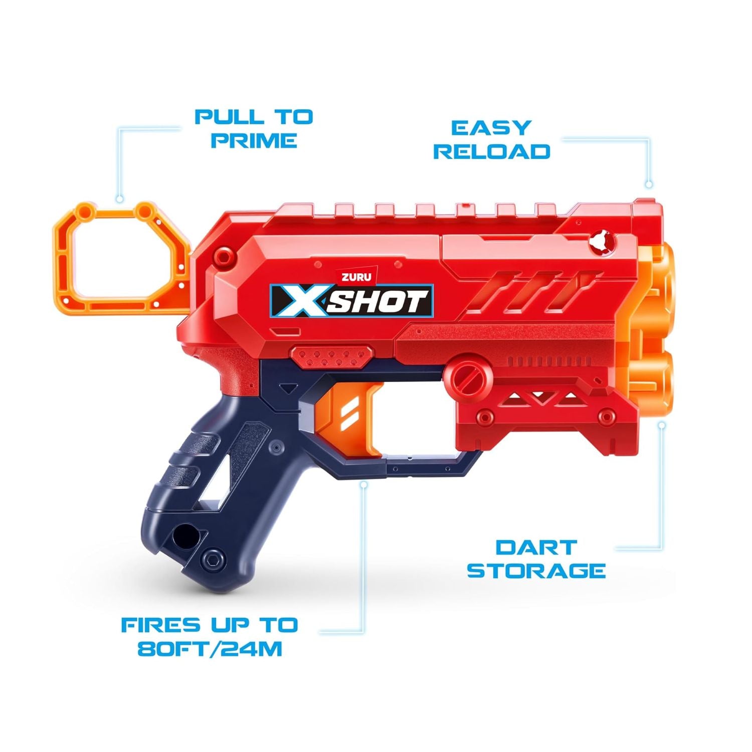 ZURU X-Shot- X-Shot-Excel-Series 1-Micro 2.0 - 8 Darts