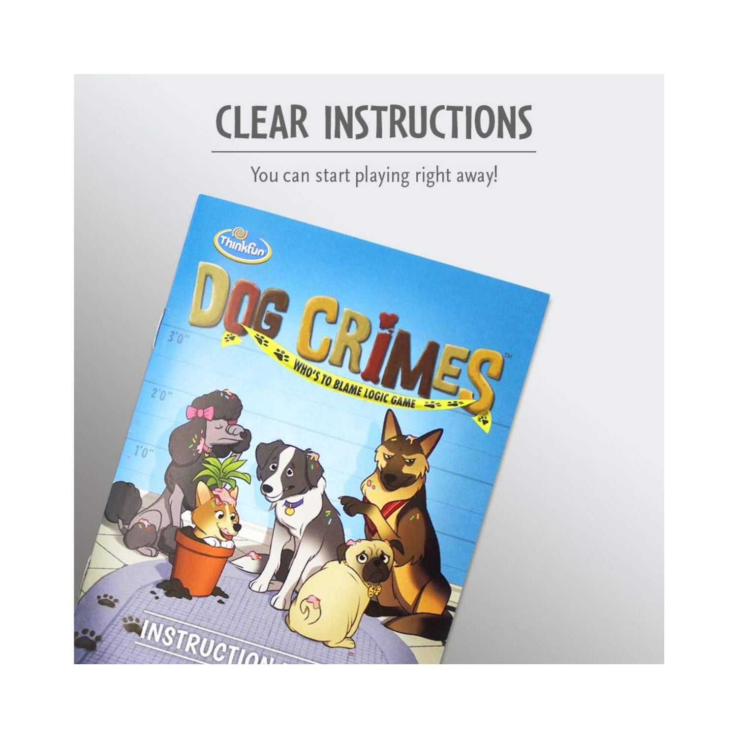 ThinkFun Dog Crimes Logic Game - Brainteaser for Kids and Adults