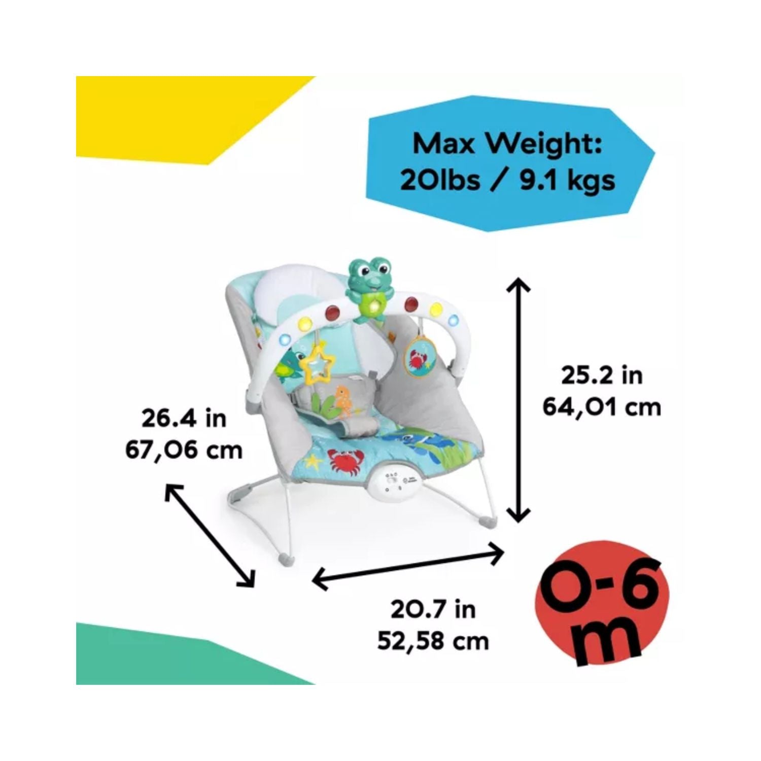 Baby Einstein Kick to It Neptune Musical Bouncer