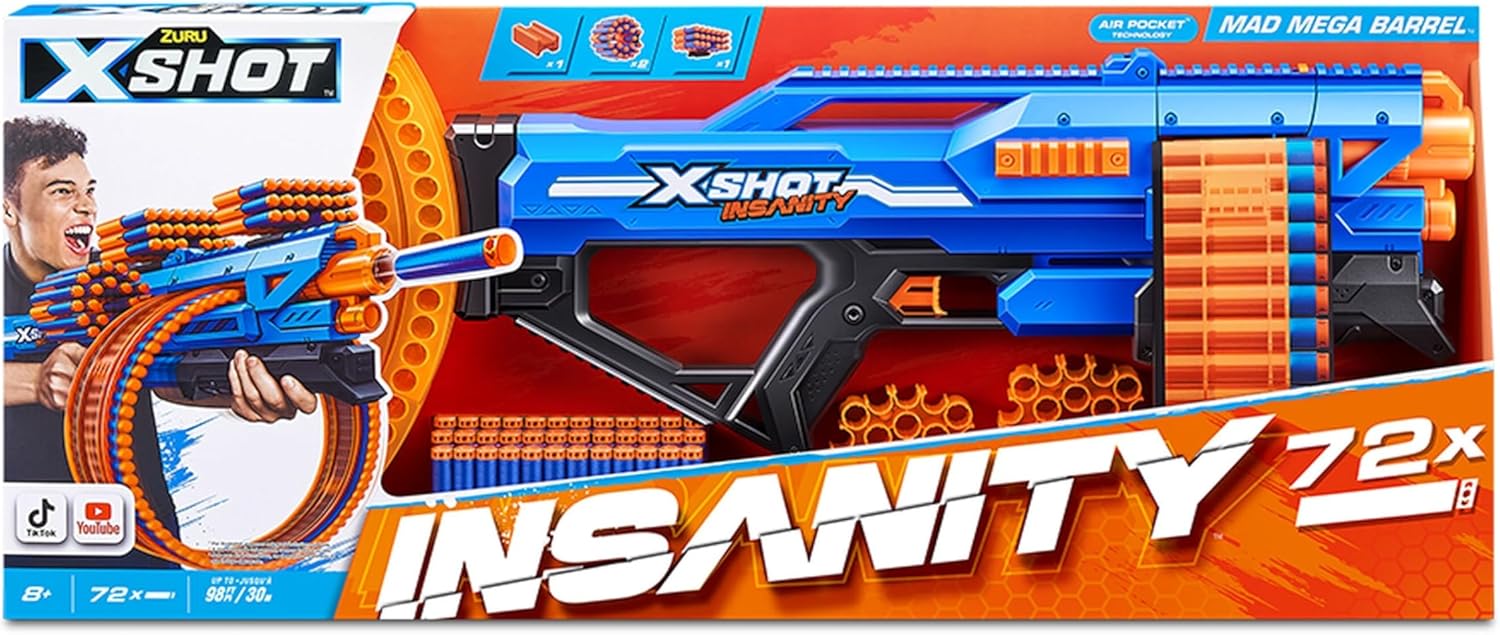Zuru X-Shot Insanity Series 1 Mad Mega Barrel Blaster