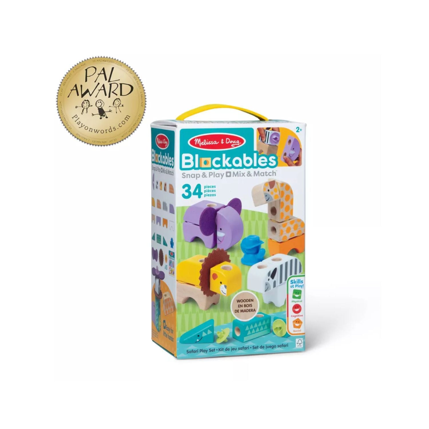 Melissa & Doug Blockables Safari (34 pcs)