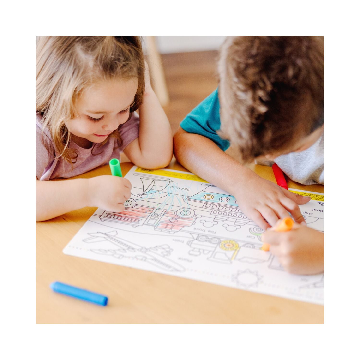 Melissa & Doug Vehicle Learning Mat (Bundle of 6)