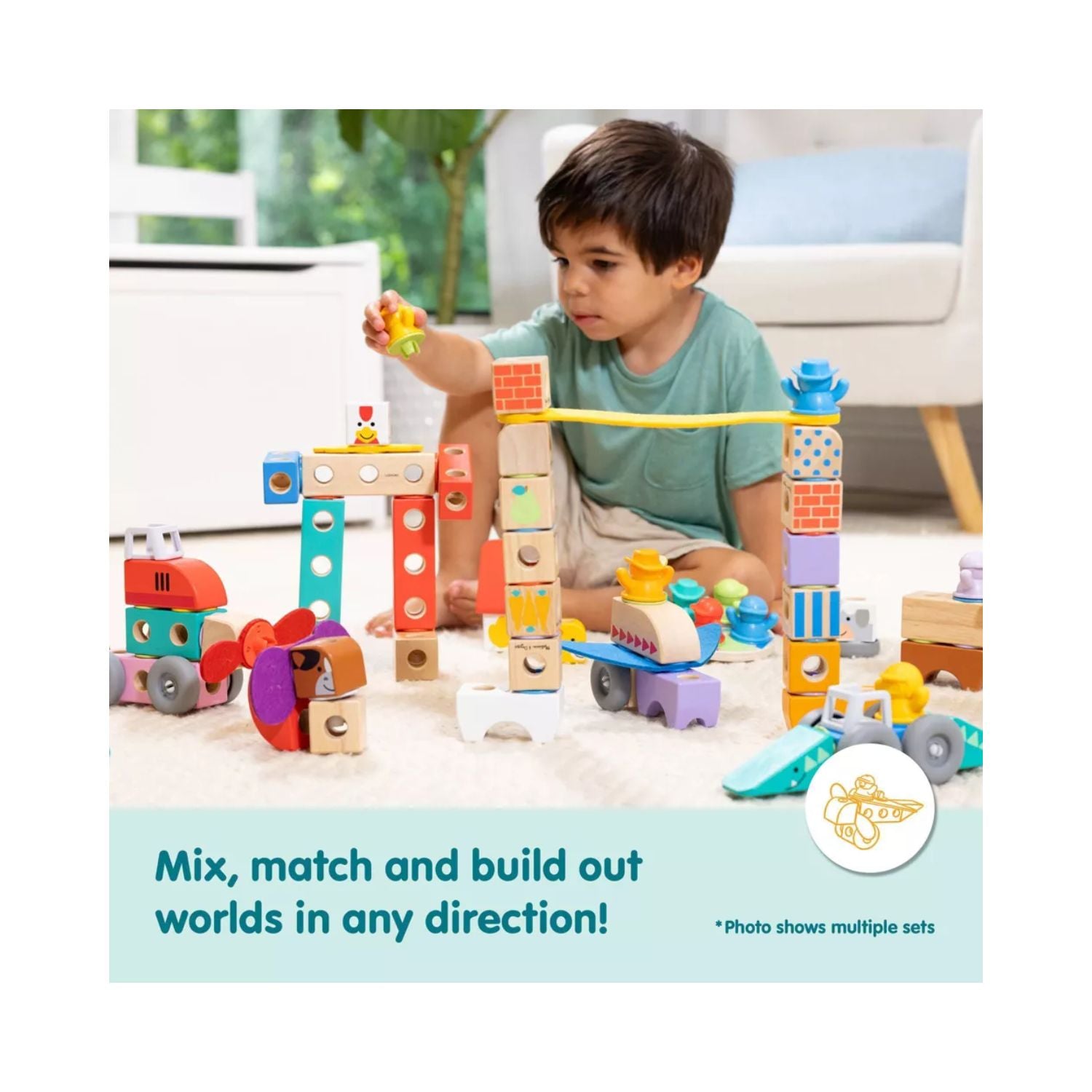 Melissa & Doug Blockables Safari (34 pcs)