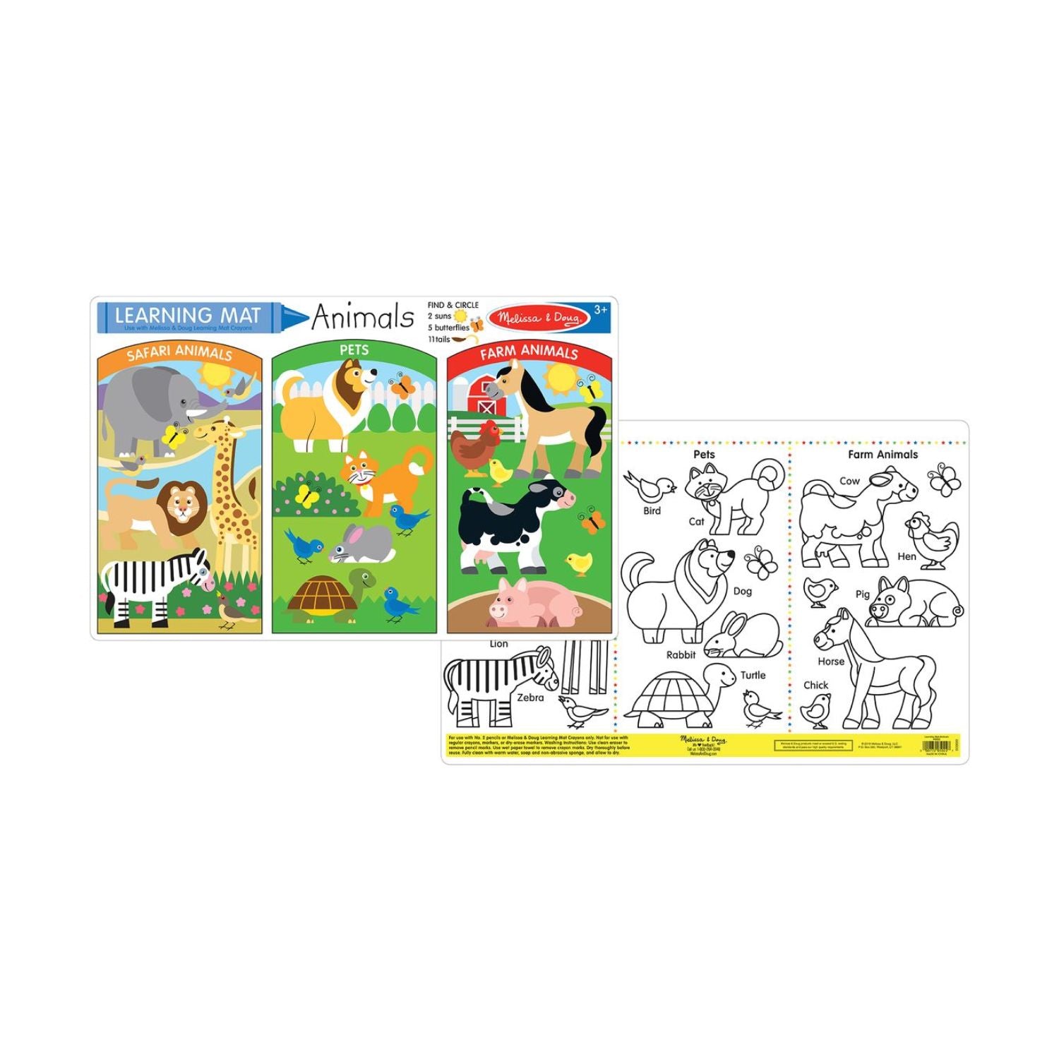 Melissa & Doug Animal Learning Mat