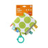 Bright Starts Little Taggies 2 Sided Blankie Green Dots
