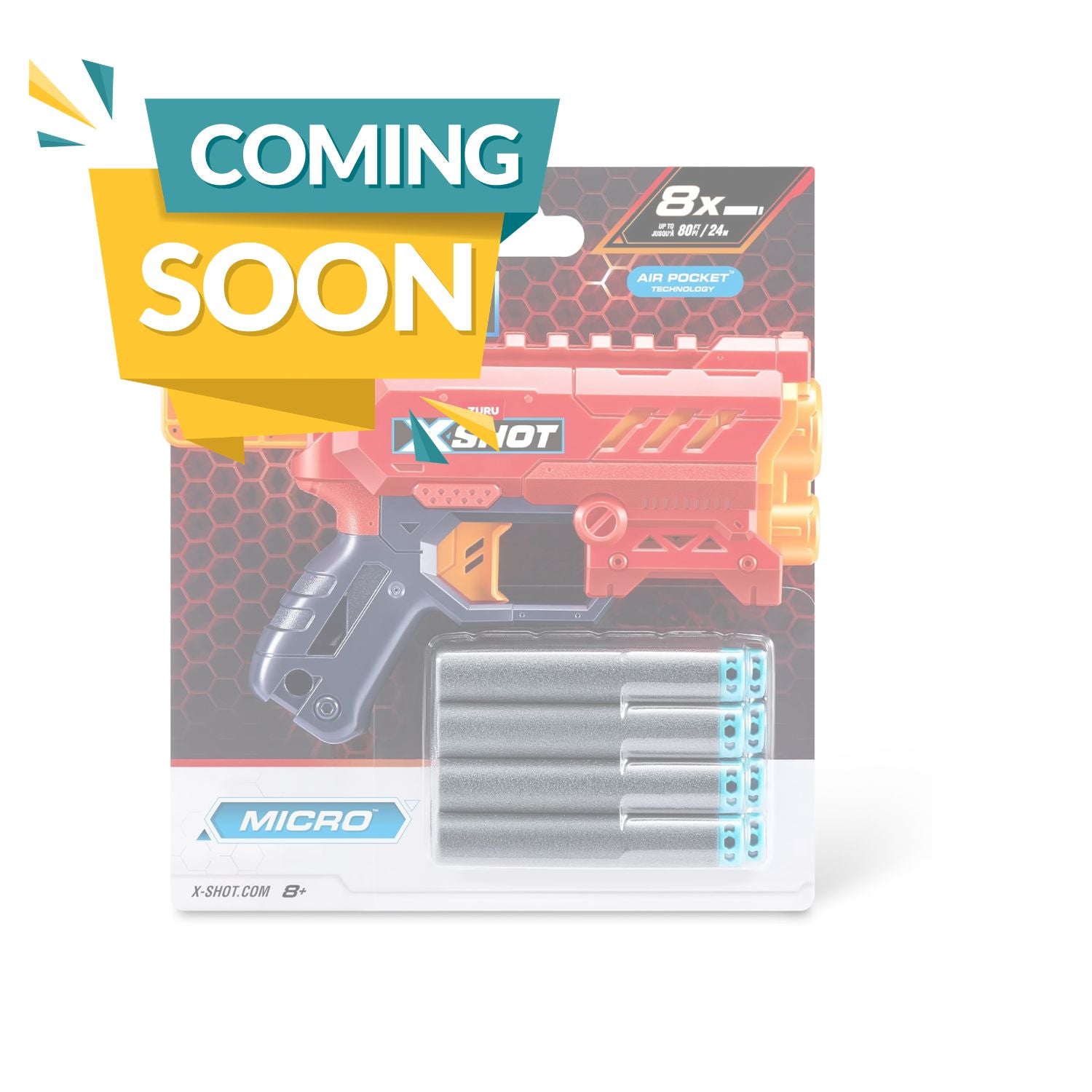 ZURU X-Shot- X-Shot-Excel-Series 1-Micro 2.0 - 8 Darts