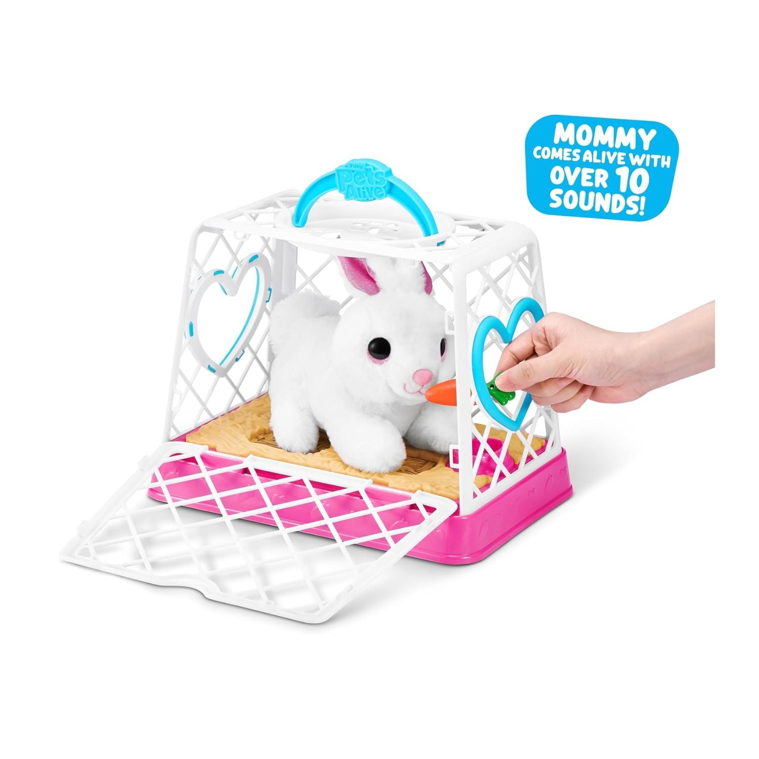 ZURU Pets Alive Mama Bunny & Baby Surprise Series 1 Electronic Interactive Plush Toy