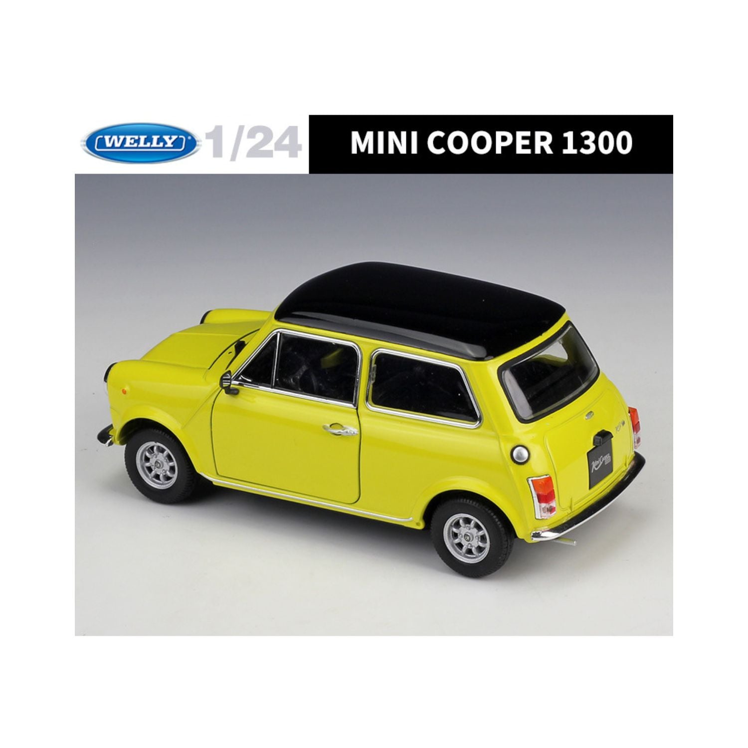 Welly Mini Cooper 1300 Yellow Scale 1:24