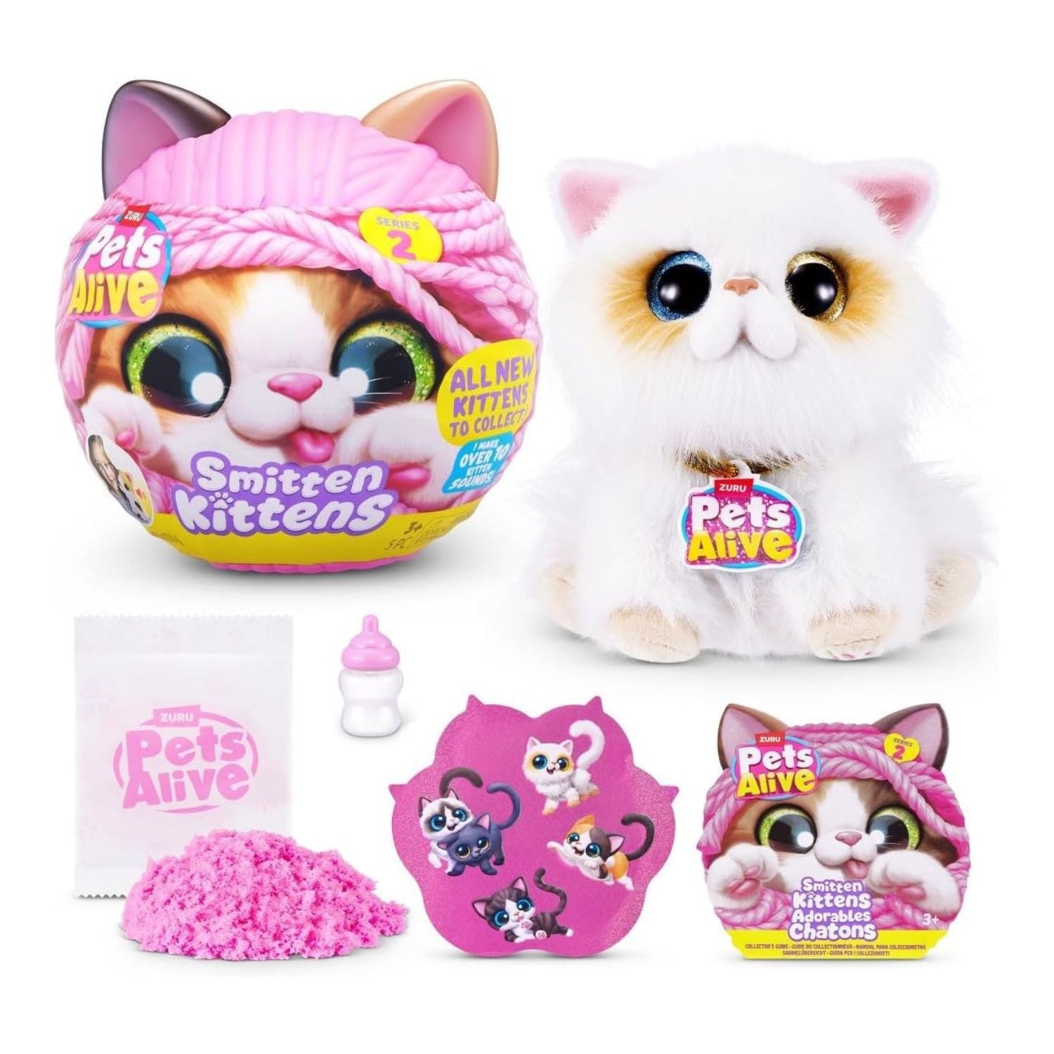 ZURU Pets Alive Smitten Kittens Series 2 Interactive Plush Mystery Capsule Toy