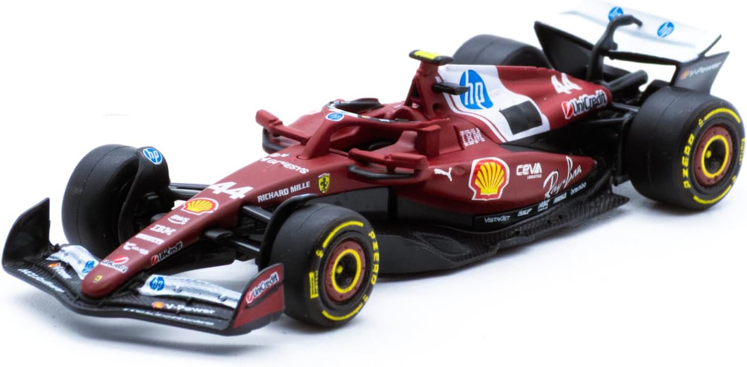 Bburago 1:64 Scale Race Formula Ferrari SF-25 (2025) Diecast Vehicle, Lewis Hamilton #16