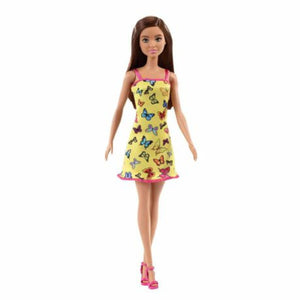 Barbie Casual Doll - Yellow Butterfly Dress