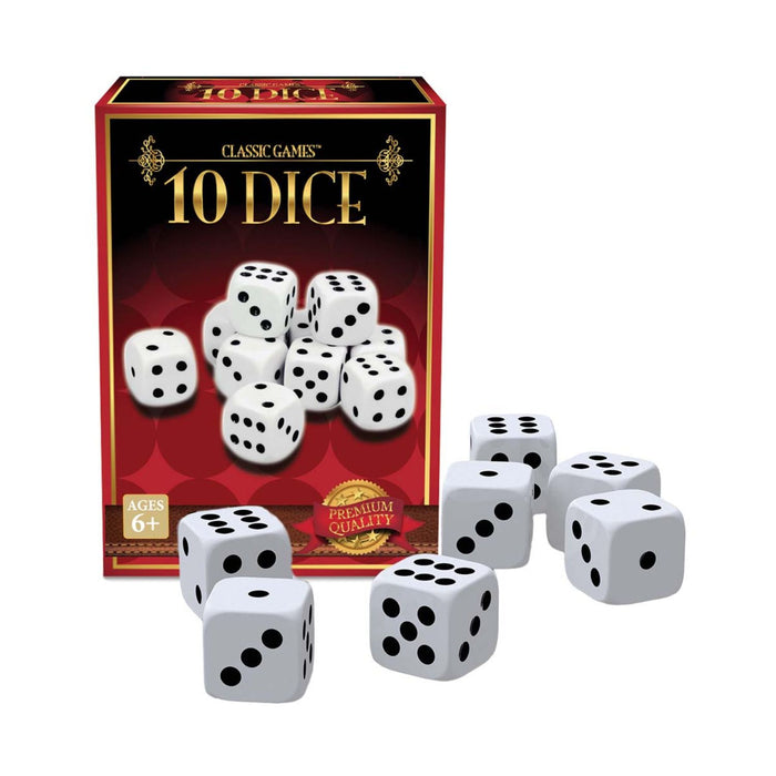 Classic Games - 10 x High-Quality  Dice