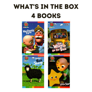 Cocomelon Nursery Rhymes Book Collection (4 Books)