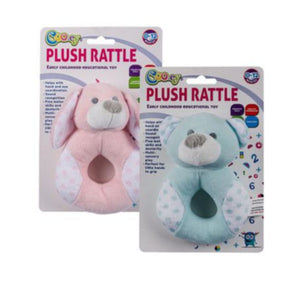 Cooey Plush Baby Rattle  - Blue