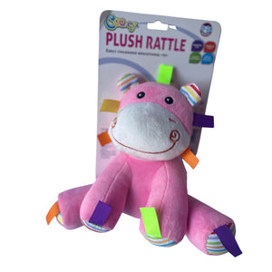 Cooey Plush Baby Rattle Pink