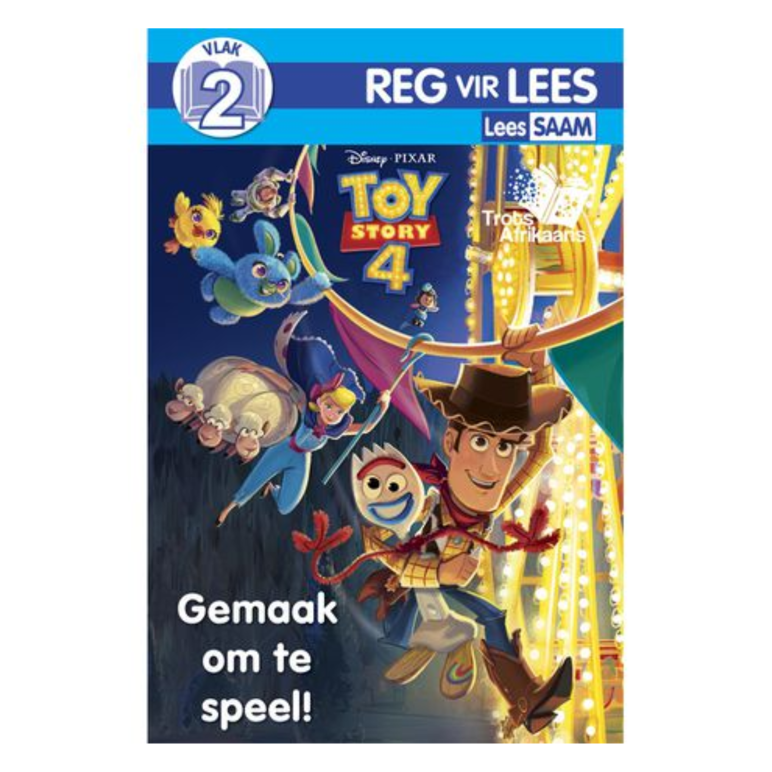 Disney Trots Afrikaans Vlak Twee Reg Vir Lees Boek Stel van 2 - Toy Story