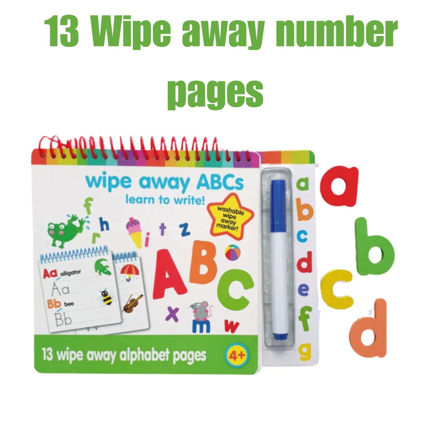 Edu Book Wipe Away Alphabet Pages